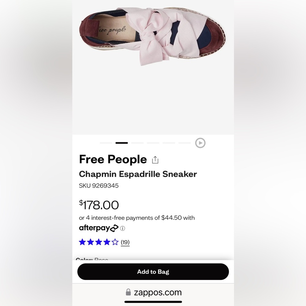 COPY - Free People Espadrille Sneaker-Rose